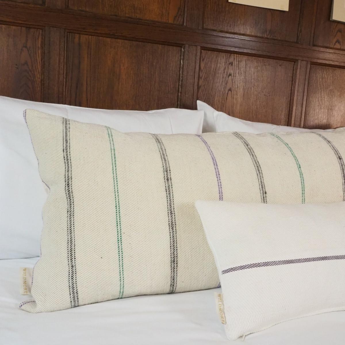 White Vintage Striped Bolster No. One Wildmore – image 3