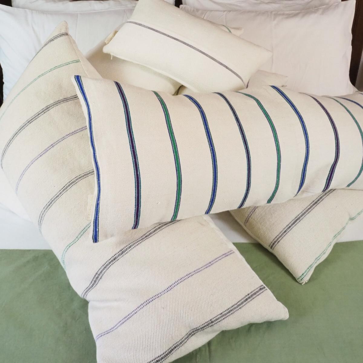 White Vintage Striped Bolster No. One Wildmore – image 4