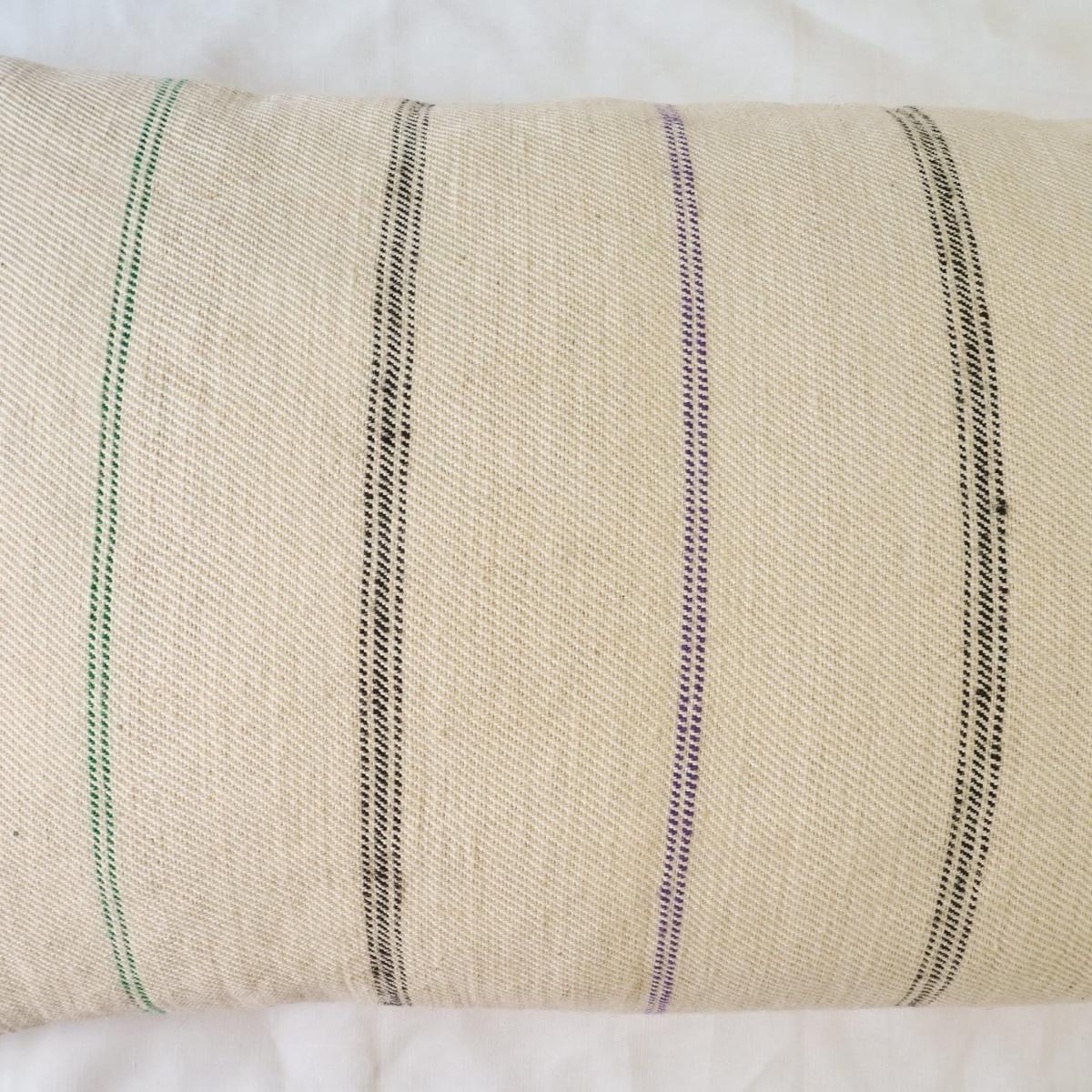 White Vintage Striped Bolster No. One Wildmore – image 7