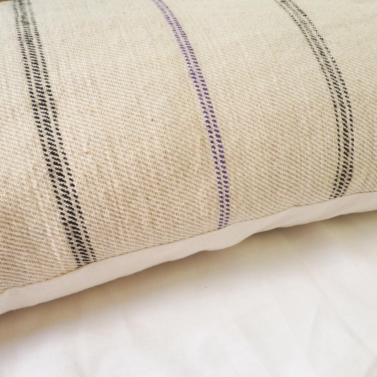 White Vintage Striped Bolster No. One Wildmore – image 8