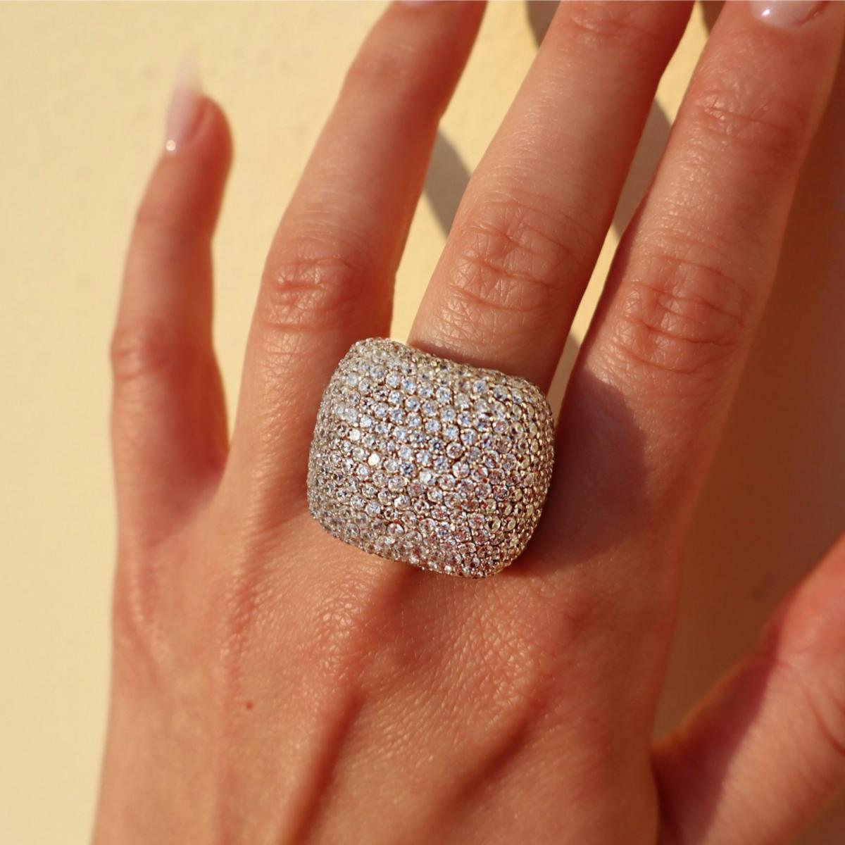 Women's Cushion Silver Ring | Mineralgems ✩ Studio – image 3