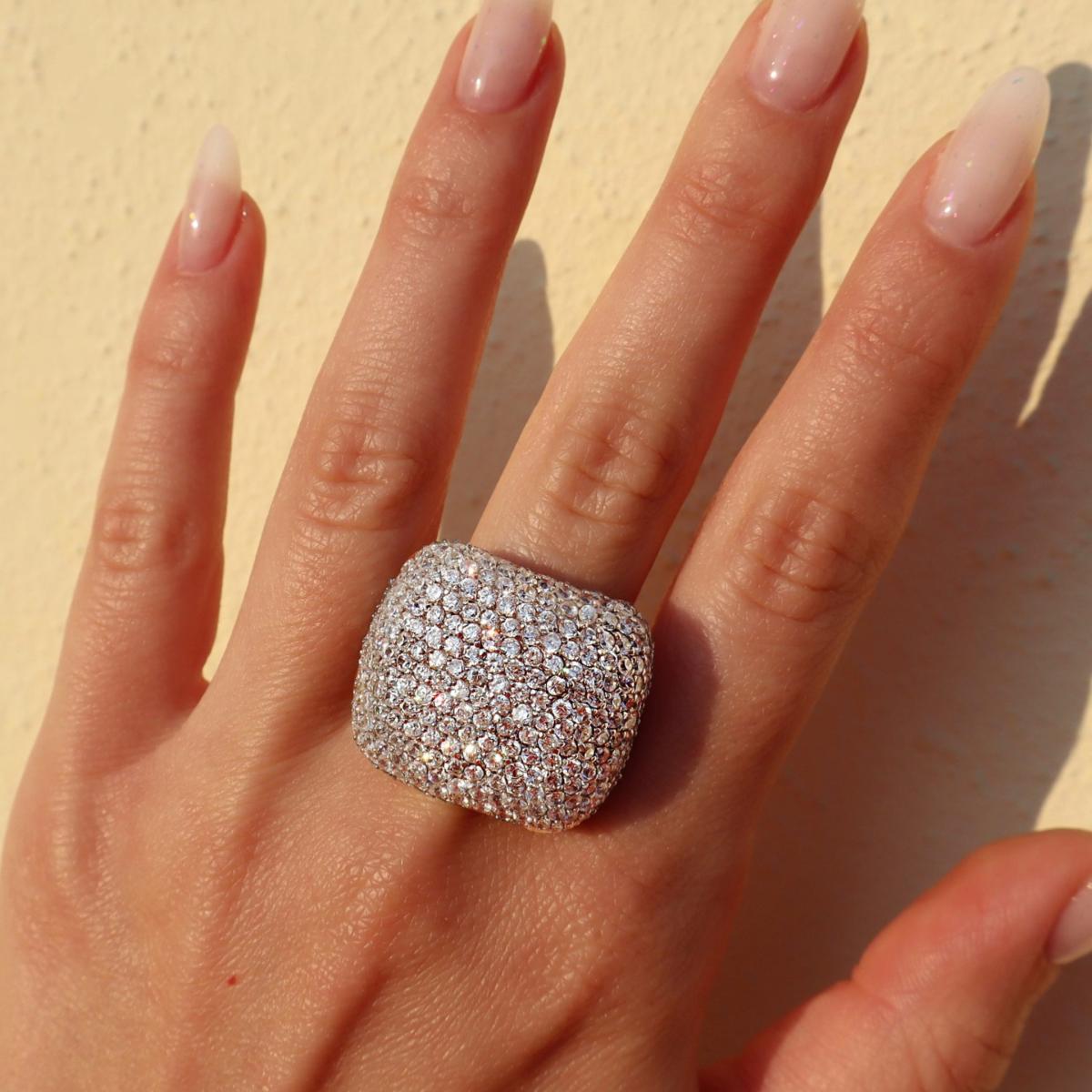 Women's Cushion Silver Ring | Mineralgems ✩ Studio – image 8