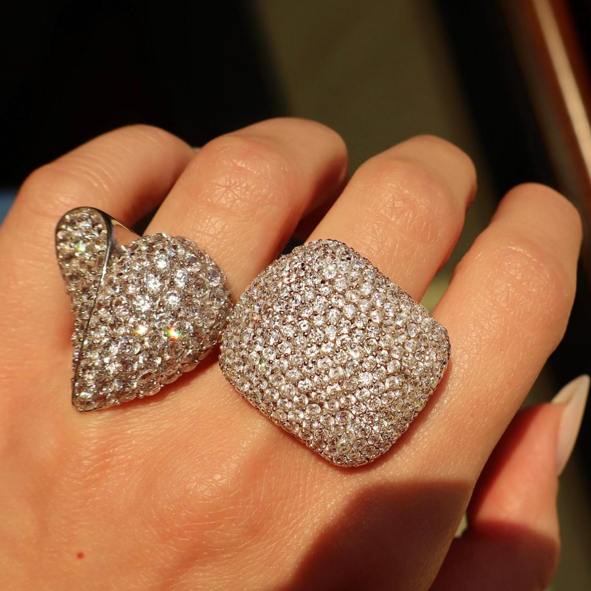 Women's Cushion Silver Ring | Mineralgems ✩ Studio – image 9
