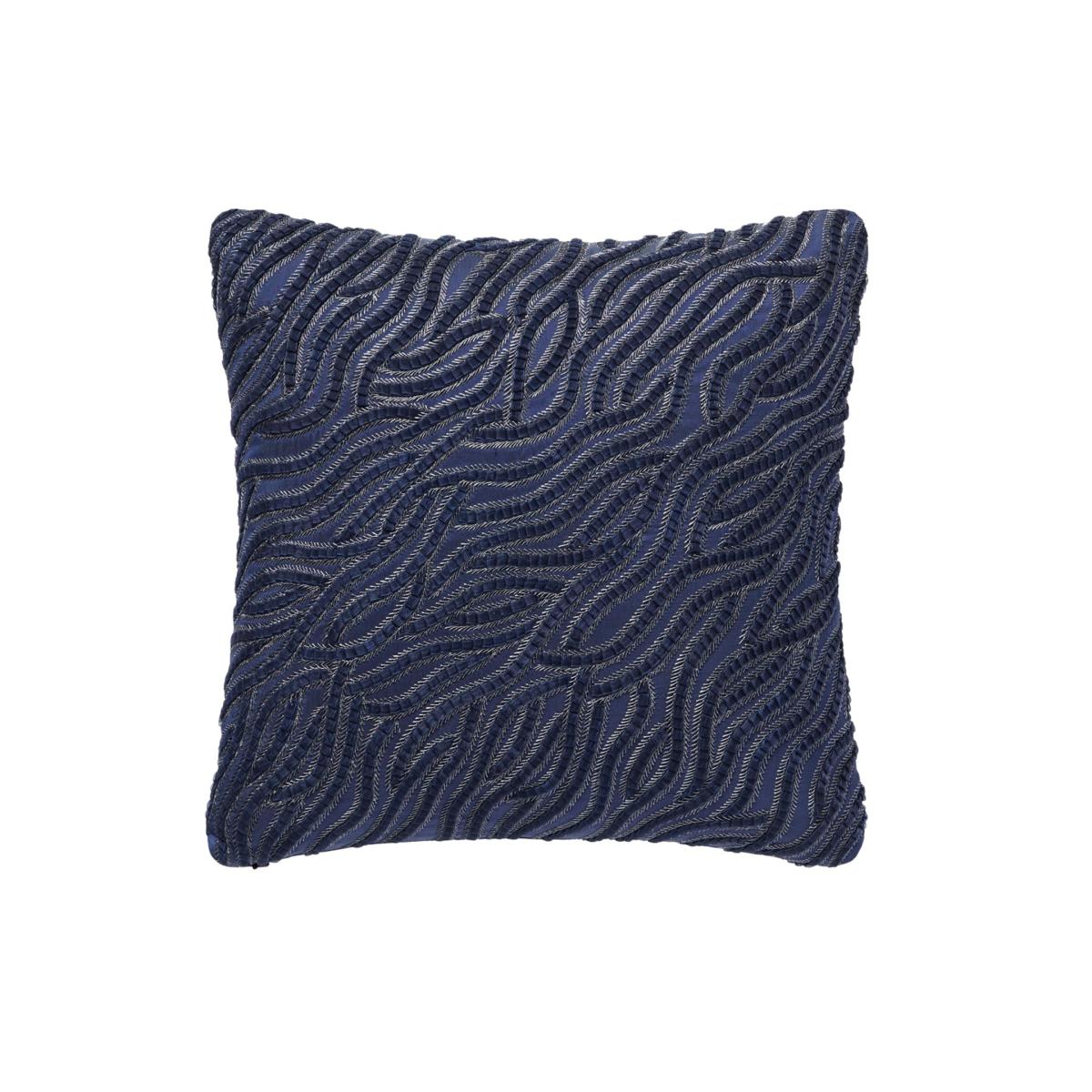 Blue Coco Embroidered Silk Cushion One Size Fameed Khalique Ltd – image 2