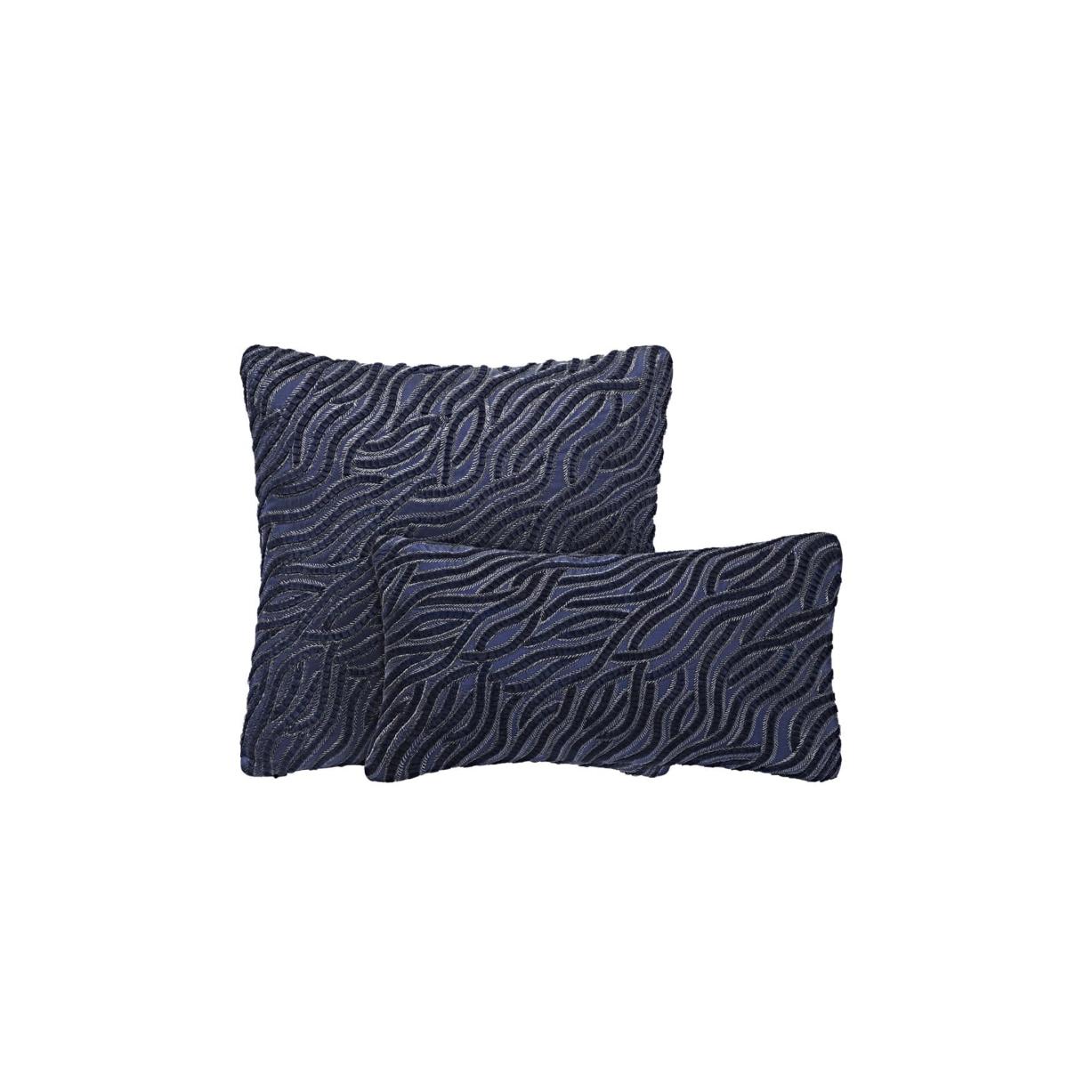 Blue Coco Embroidered Silk Cushion One Size Fameed Khalique Ltd – image 4
