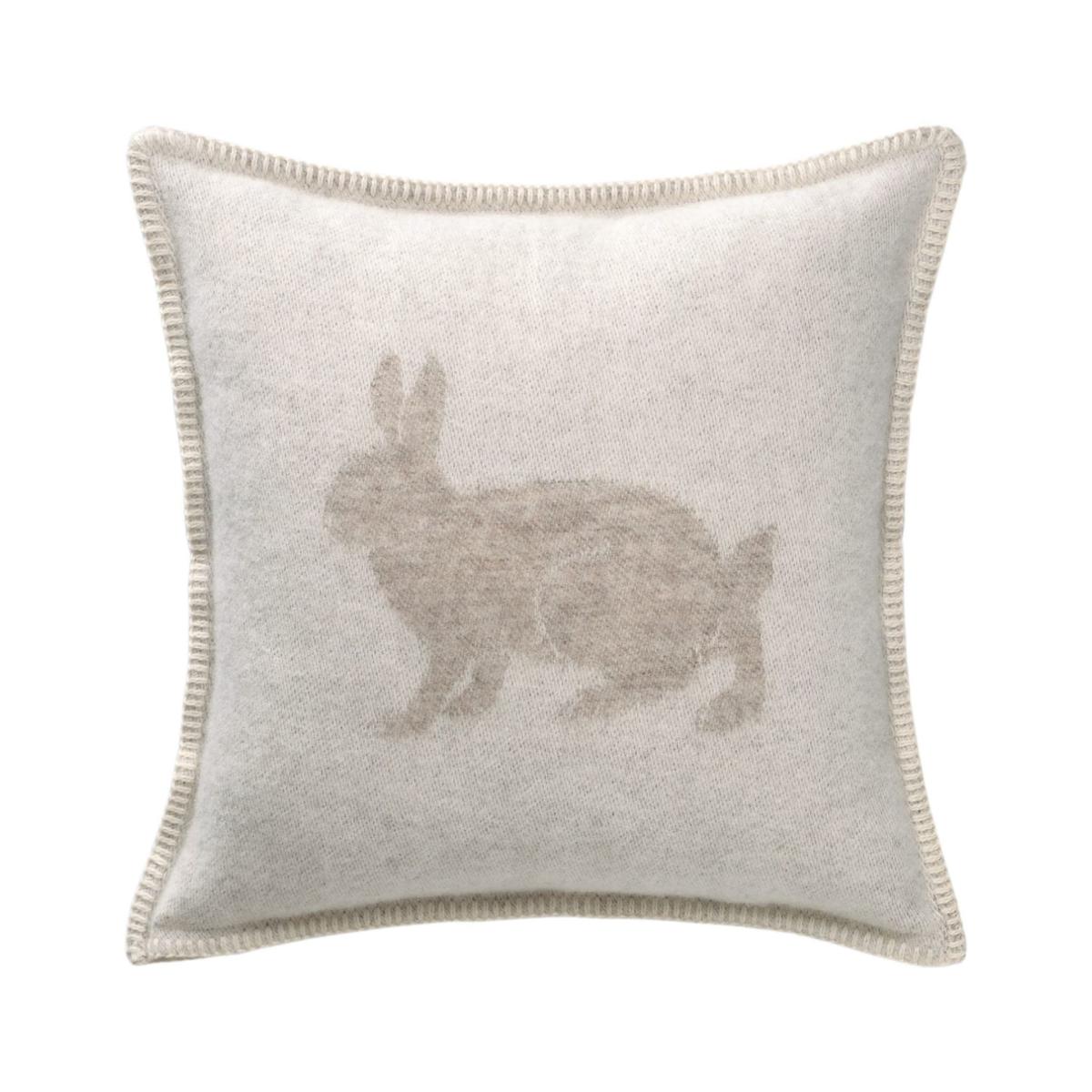 Brown / White Hare Wool Cushion J. j.textile – image 3