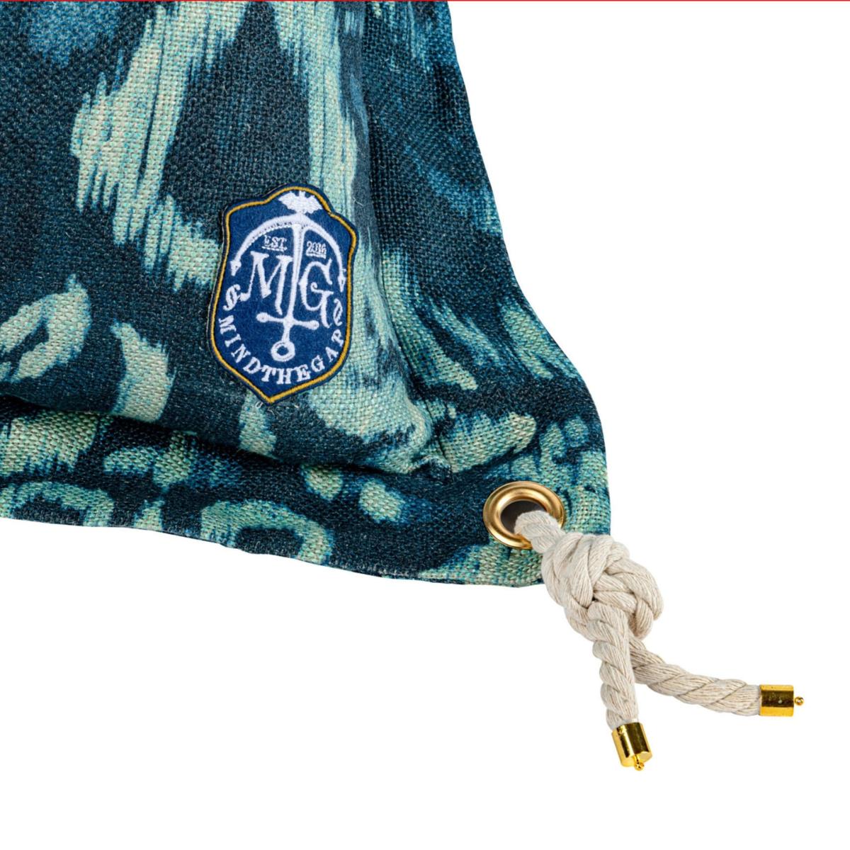 Blue Ionian Linen Cushion By Minthegap Mindthegap – image 3