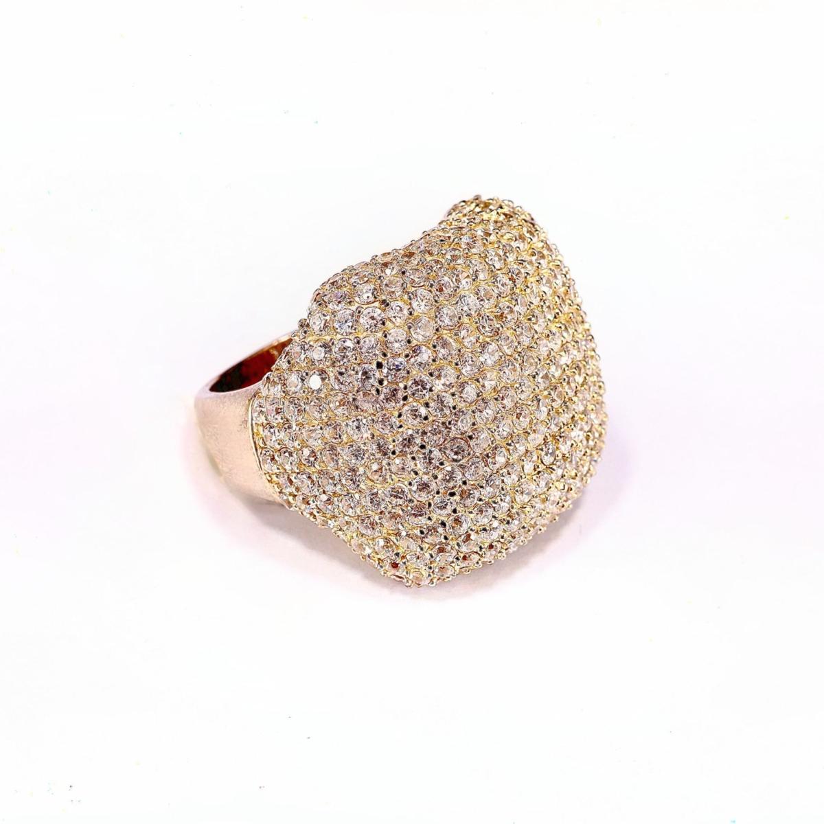 Women's Golden Cushion Ring | Mineralgems ✩ Studio – image 6