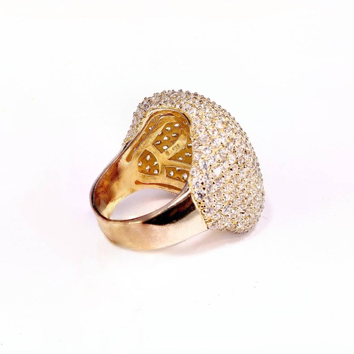 Women's Golden Cushion Ring | Mineralgems ✩ Studio – image 7