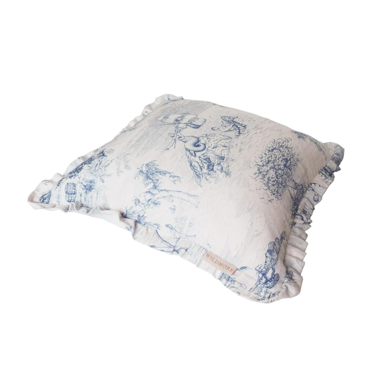 Blue / White Navigo Navy Pleat Cushion Wildmore – image 5