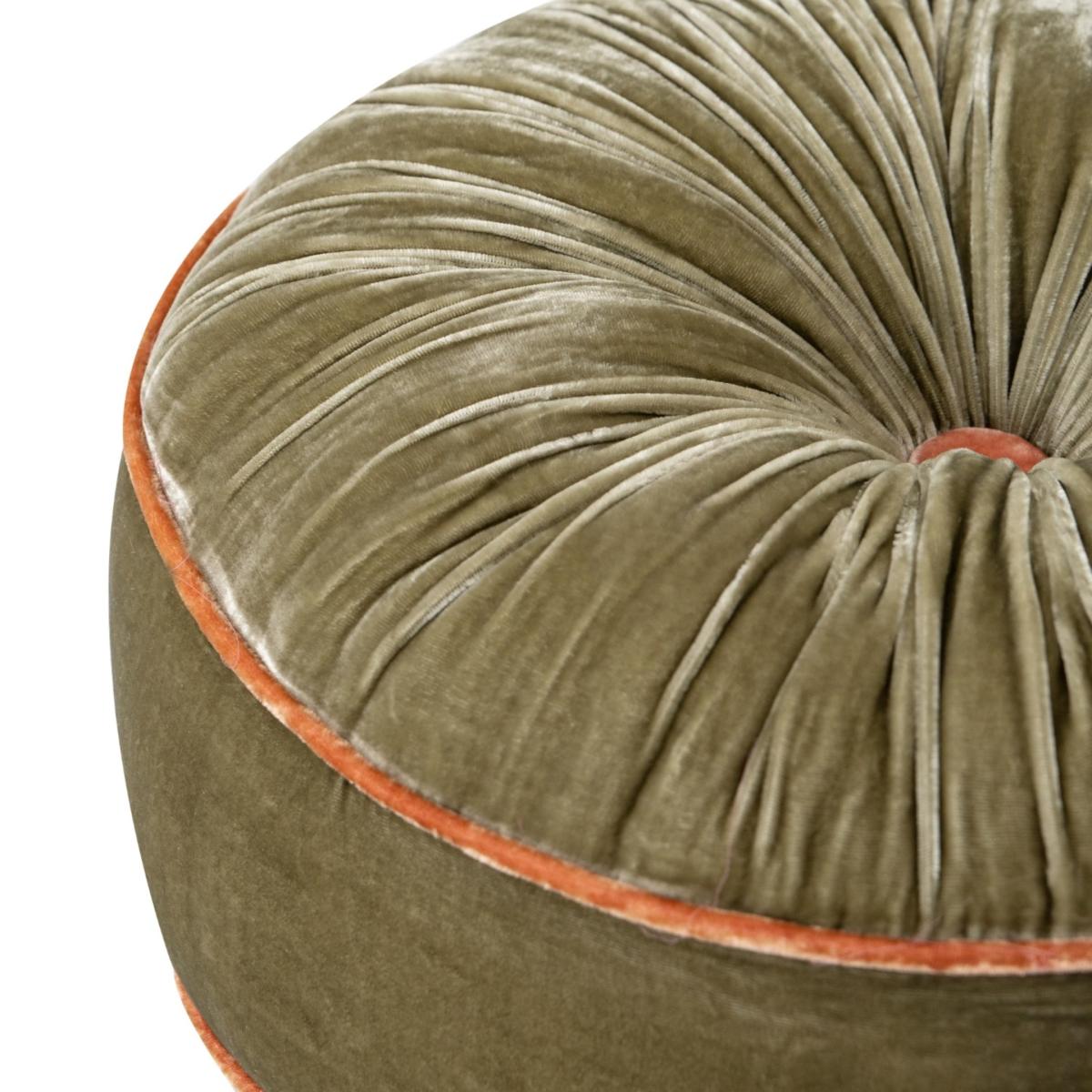 Holiday Pumpkin Cushion - Sage Green X Coral The Annam House – image 3