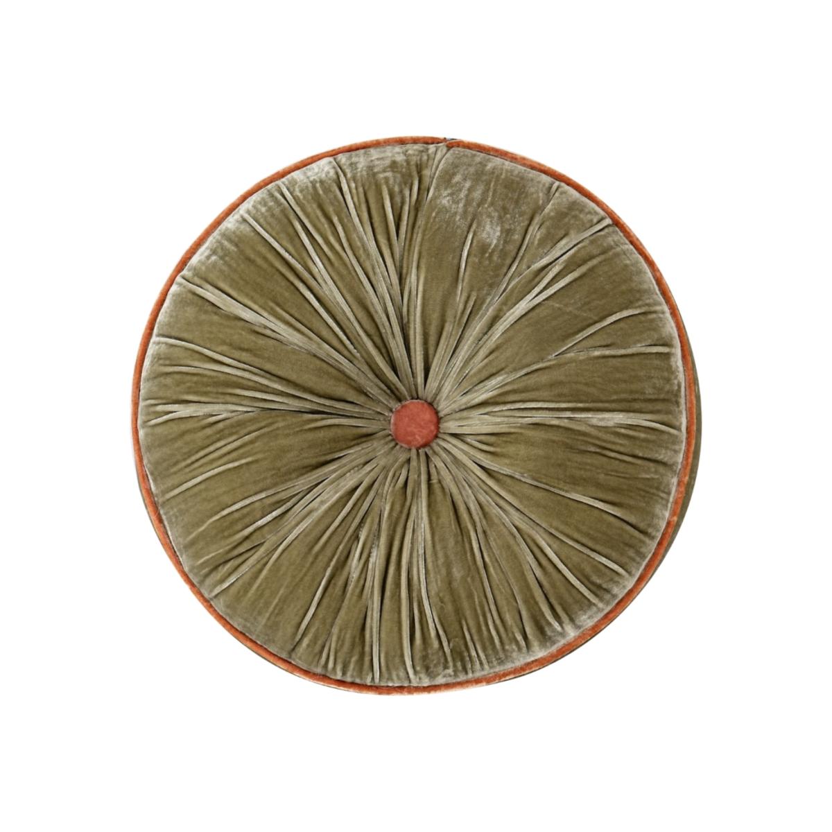 Holiday Pumpkin Cushion - Sage Green X Coral The Annam House – image 1