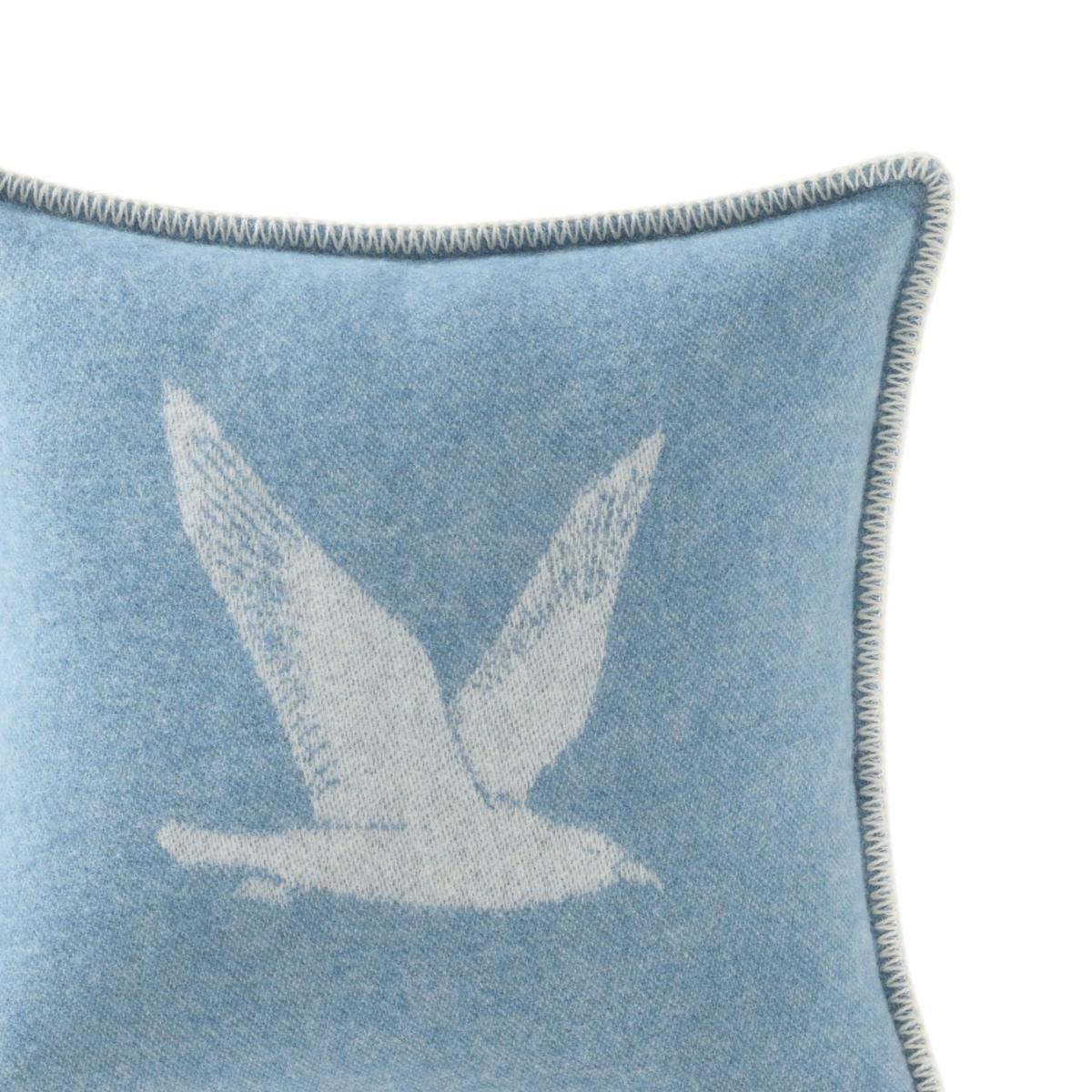 Blue / White Seagulls Wool Cushion J. j.textile – image 3
