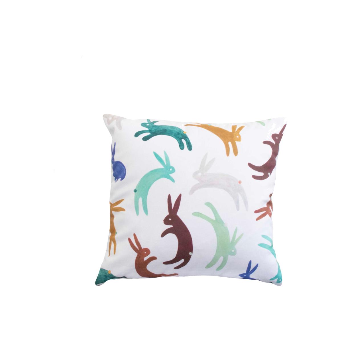 Rabbits Organic Cotton Cushion Rosanna Corfe – image 1