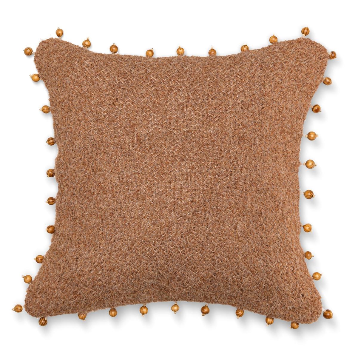 Brown Alpine Ski Club Square Cushion By Mindthegap – image 2