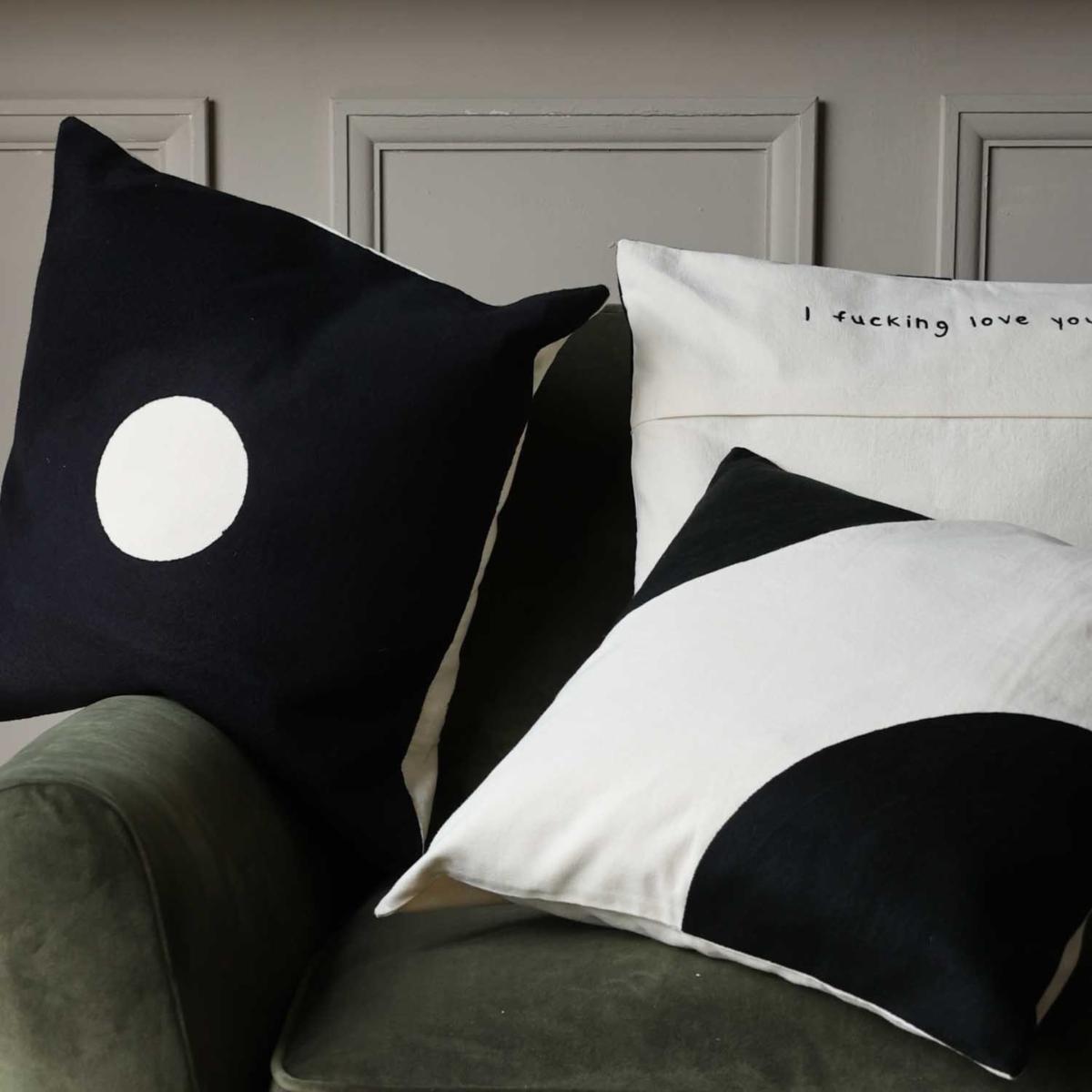 White Creativity Is Everything Monochrome Cushion Rockett St George – image 7