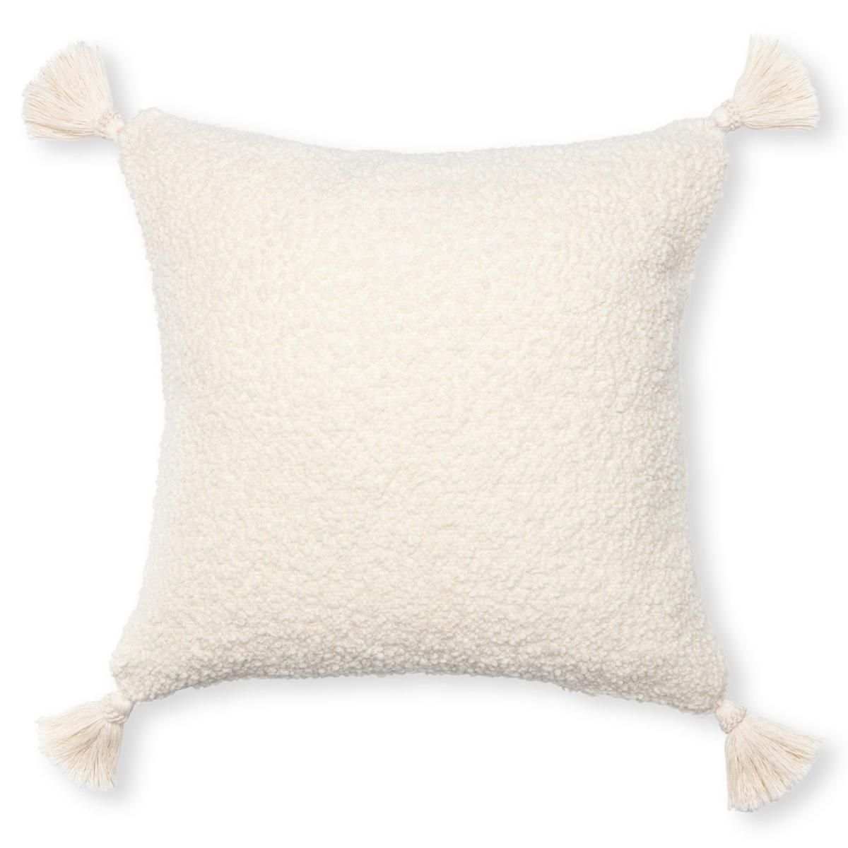 White Schaffel Square Cushion By Mindthegap – image 2