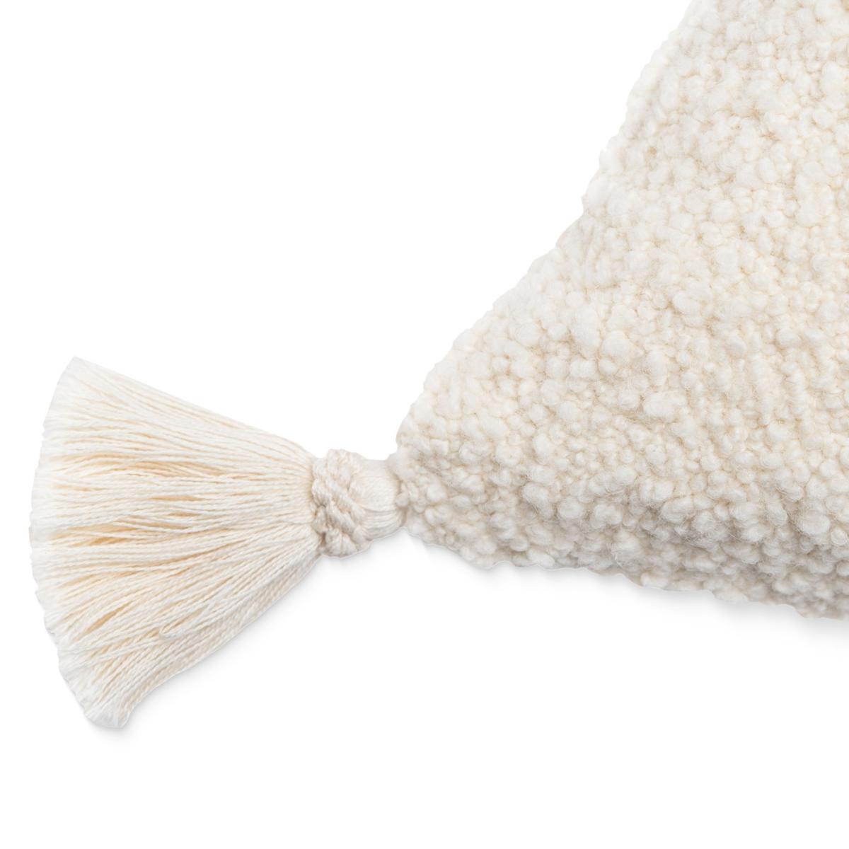 White Schaffel Square Cushion By Mindthegap – image 5
