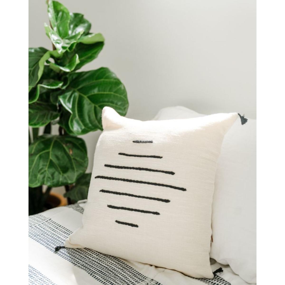 Black / White Hela Throw Pillow One Size Acacia Creations – image 6