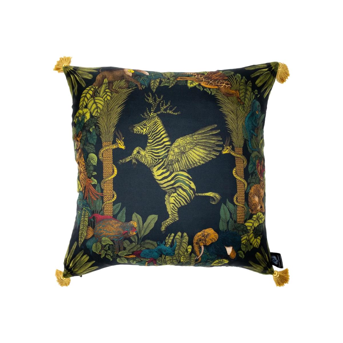 Green Silk Cushion The Beauty Of Diversity Ilona Tambor – image 1