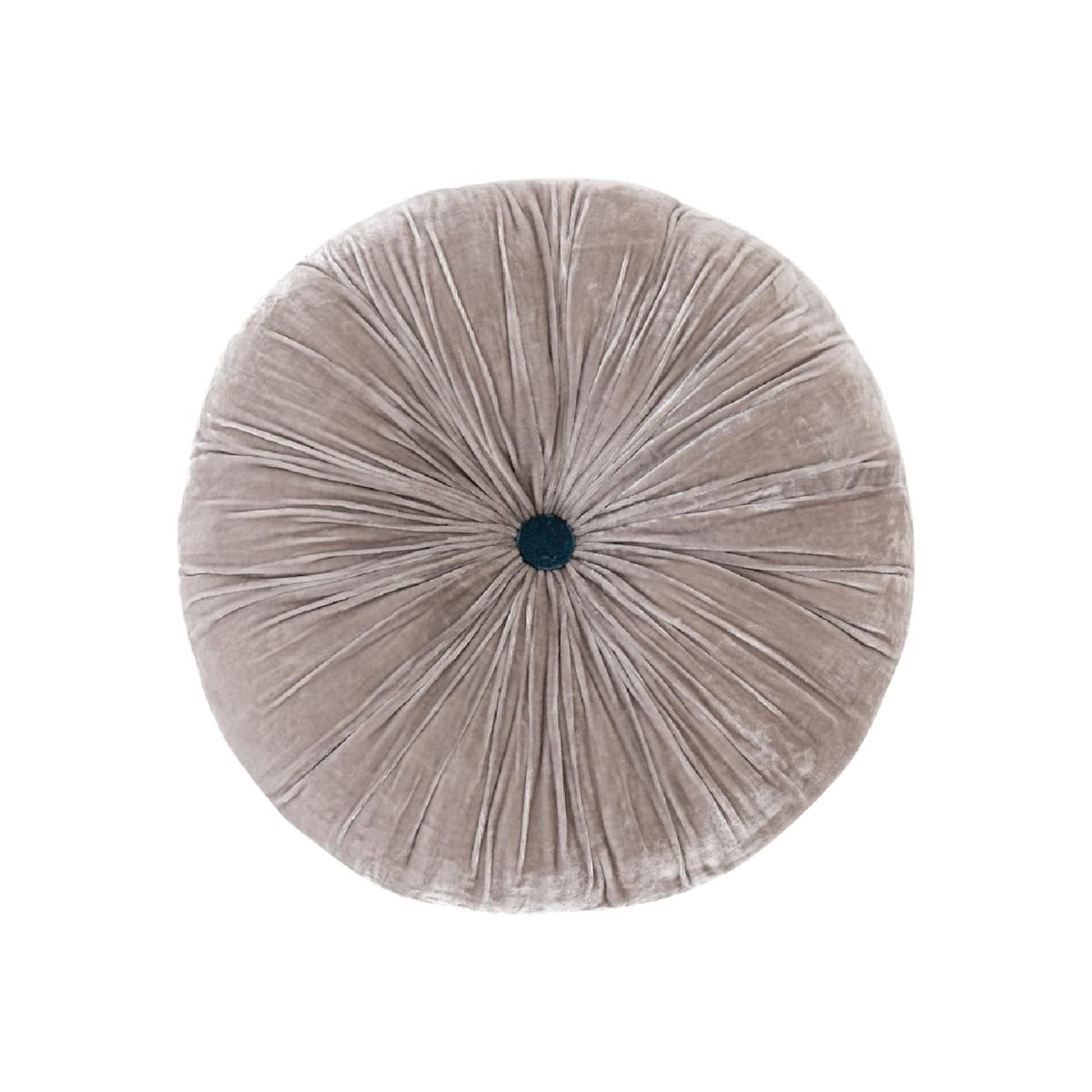 Pumpkin Lush Velvet Cushion - Large - Grey The Annam House – image 1