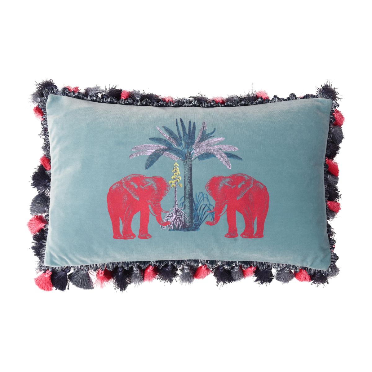 Malabar Ocean Velvet Cushion Bivain