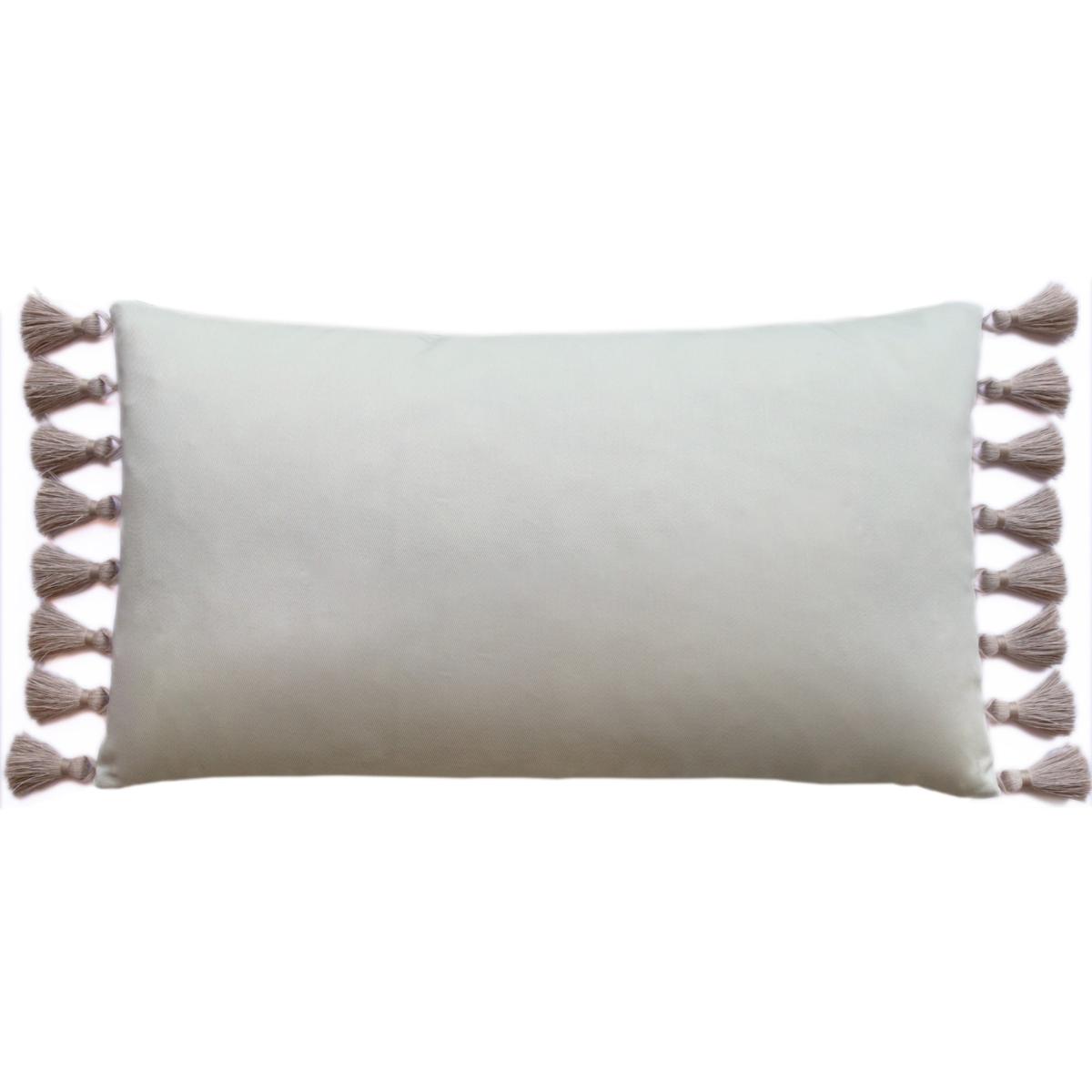 Leopard And Palm Cotton Cushion With Linen Tassel Fringe Cassandra Hone – image 4