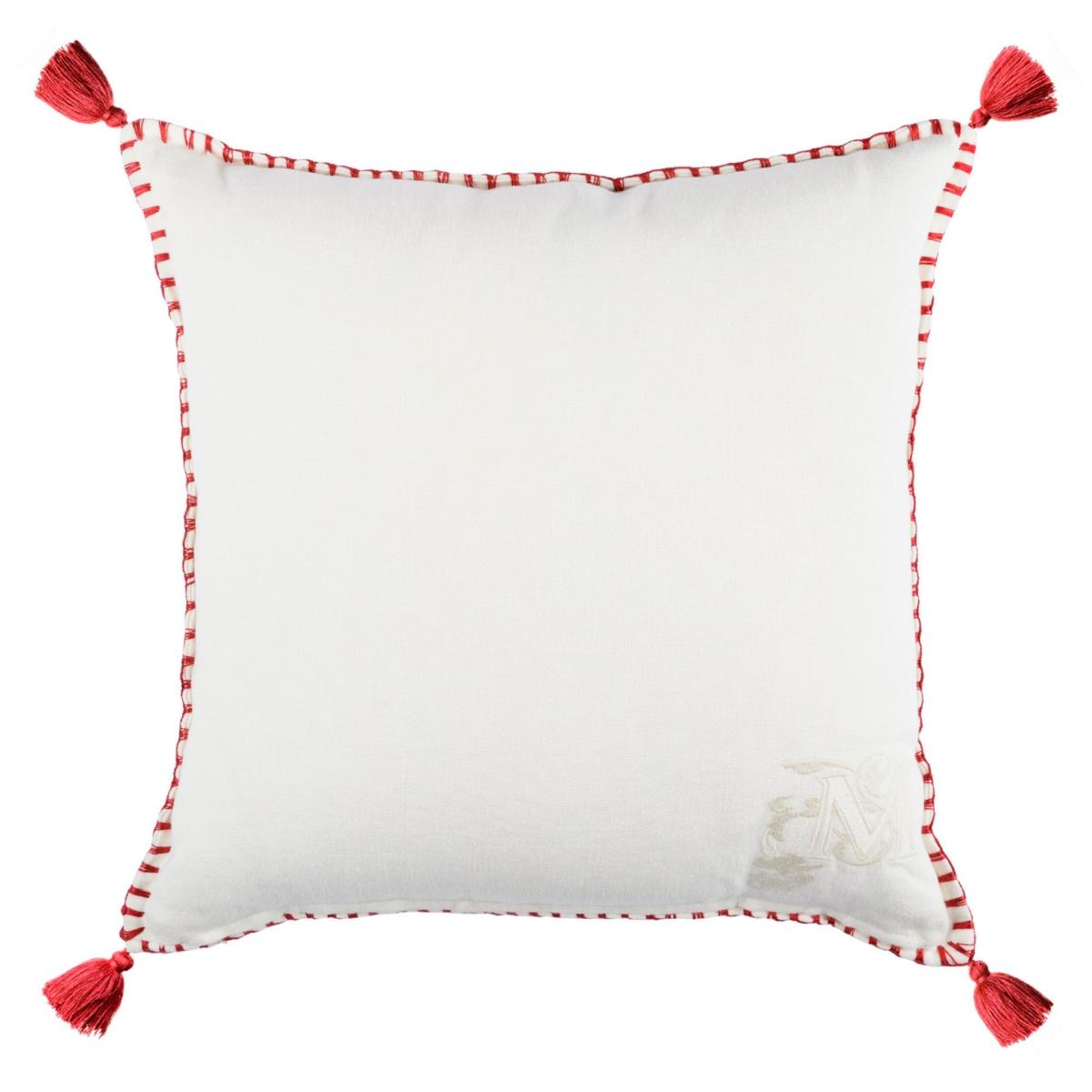 White / Red / Blue Roots Of Transylvania Linen Cushion By Mindthegap – image 2