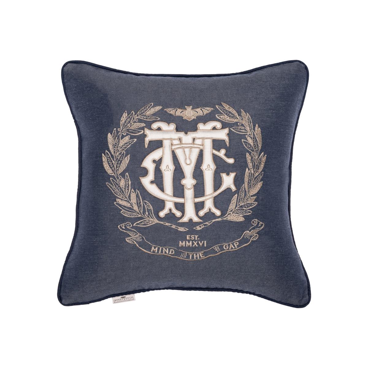 Gold / Blue / White Mtg Bullion Cushion By Mindthegap – image 1