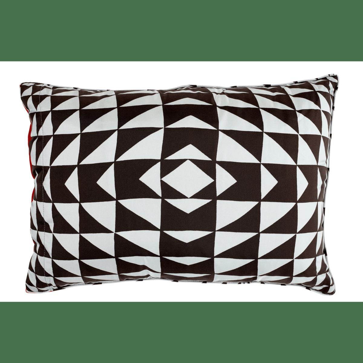 Yellow / Orange / Brown Prism Silk & Orange Velvet Cushion Richard Allan London – image 2