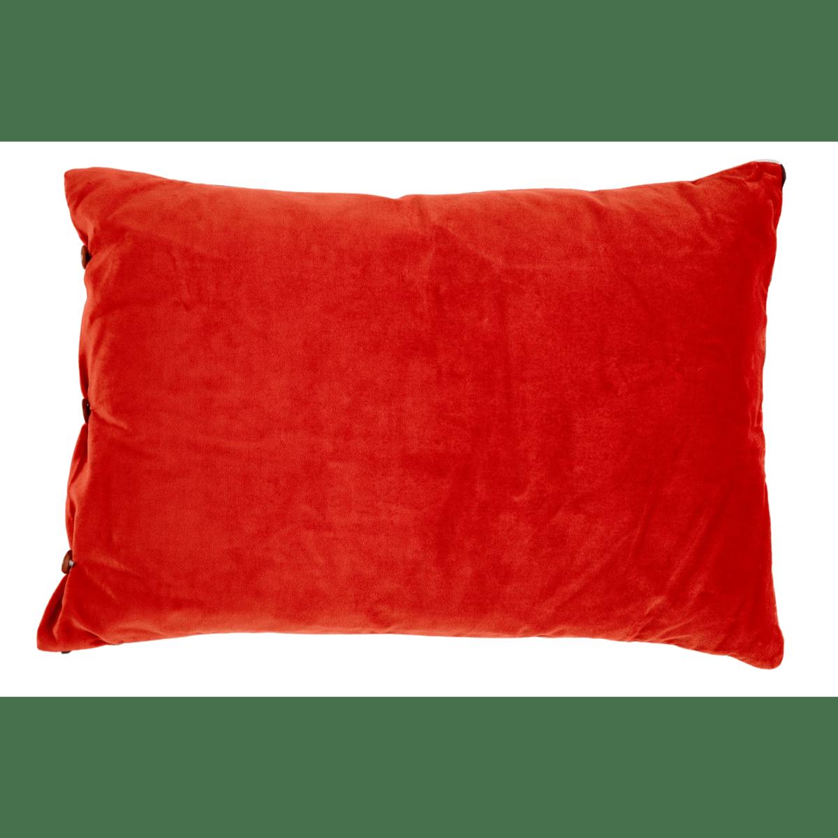 Yellow / Orange / Brown Prism Silk & Orange Velvet Cushion Richard Allan London – image 3