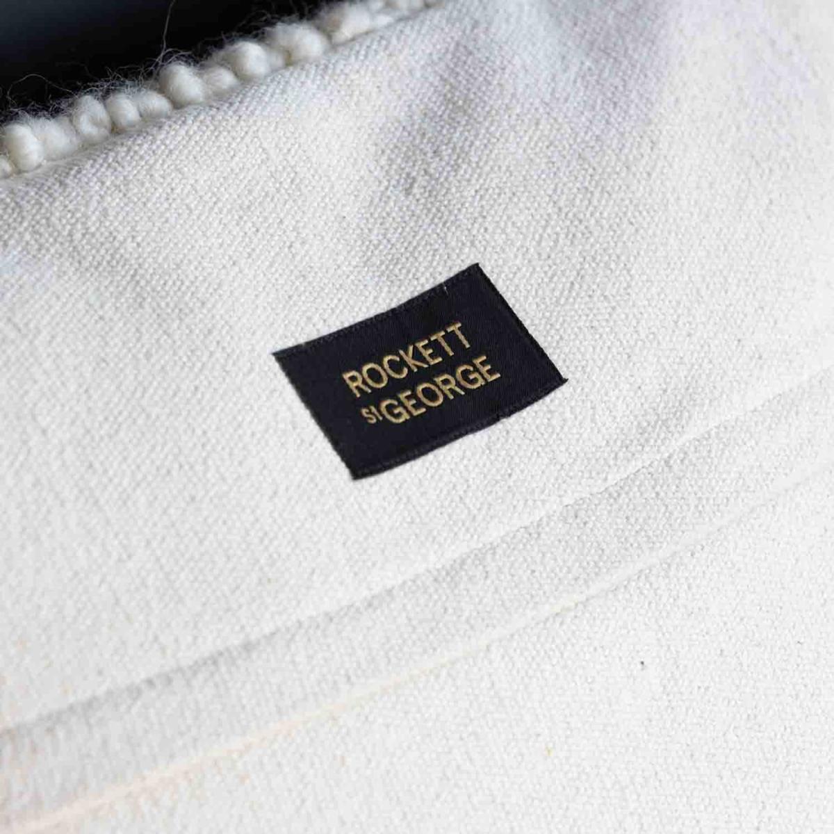 White Chunky Cream Boucle Cushion Rockett St George – image 6