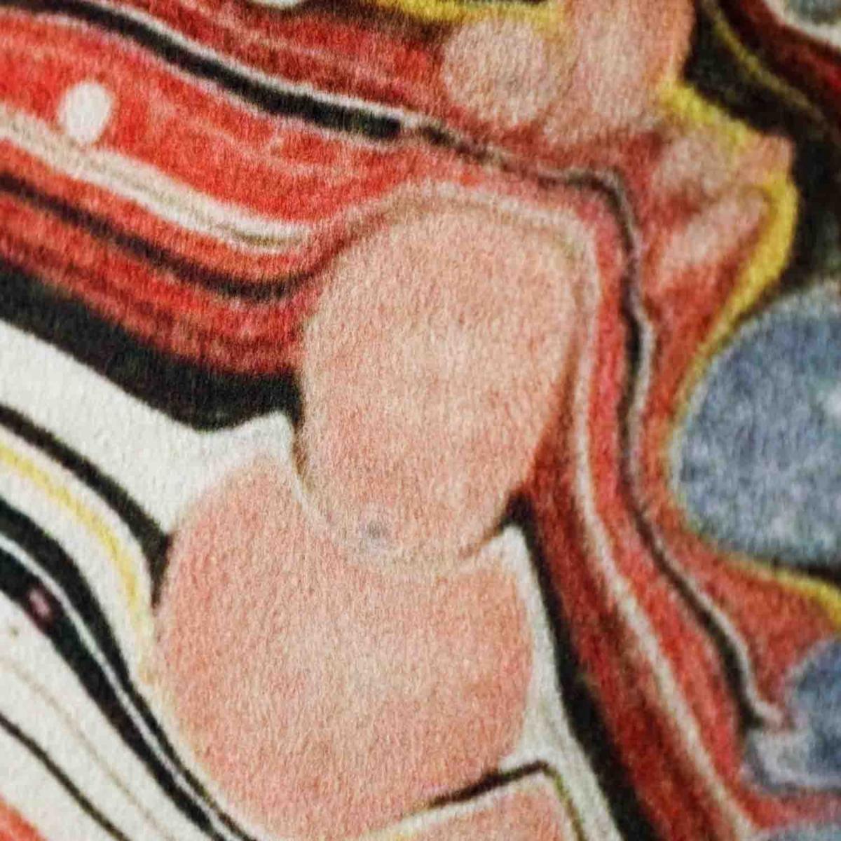 Marble Velvet Fringed Cushion Rockett St George – image 7