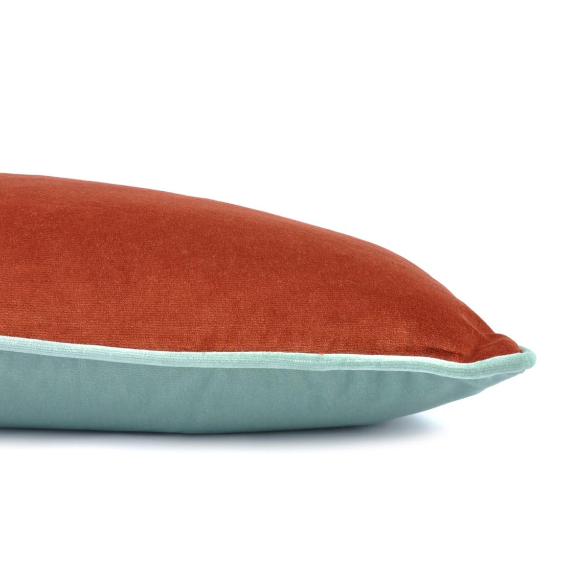 Red & Blue Velvet Cushion David Watson – image 3
