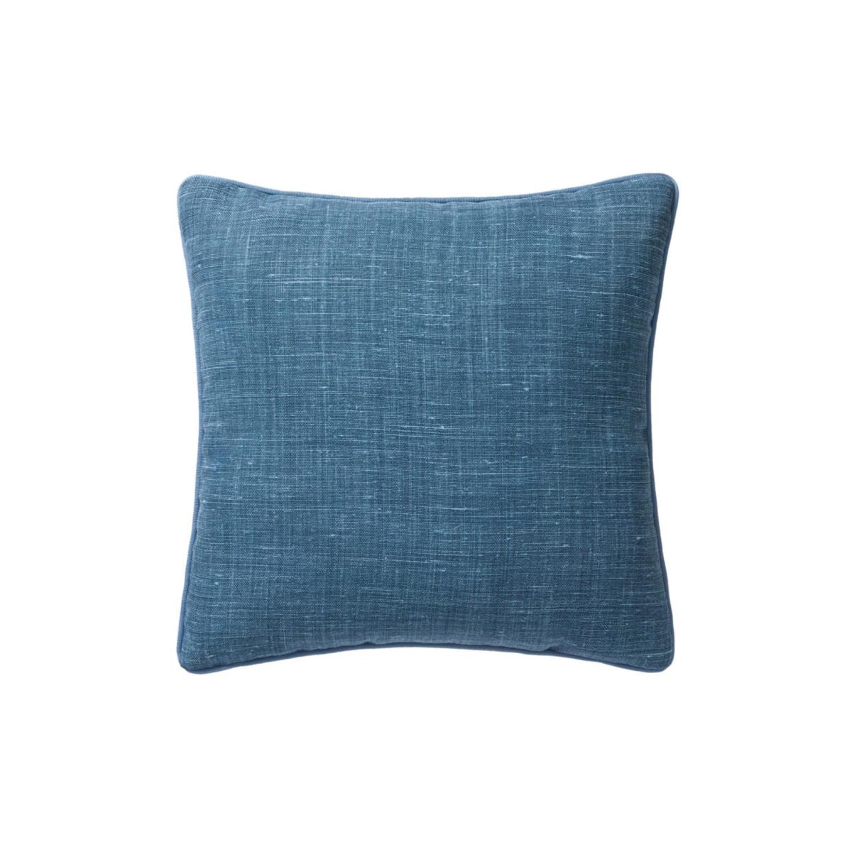 Blue / Grey Lino Reversible Cushion - Blue/Grey One Size Fameed Khalique Ltd – image 4