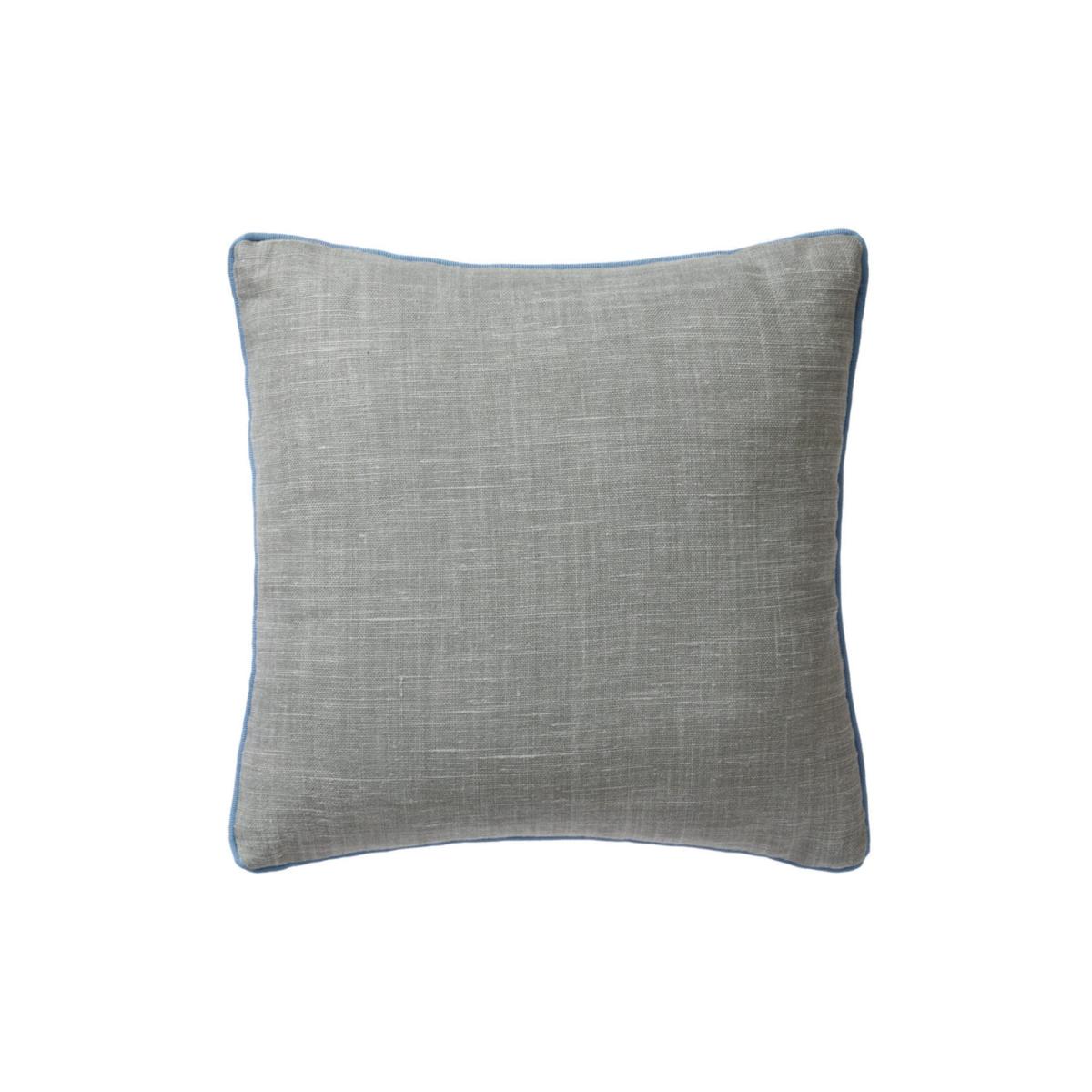 Blue / Grey Lino Reversible Cushion - Blue/Grey One Size Fameed Khalique Ltd – image 6