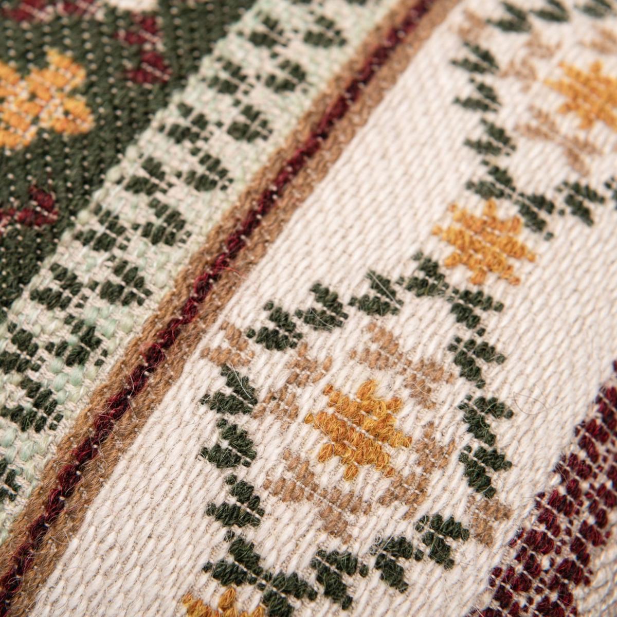 Brown / Green / Yellow Gaisstein Square Cushion By Mindthegap – image 4