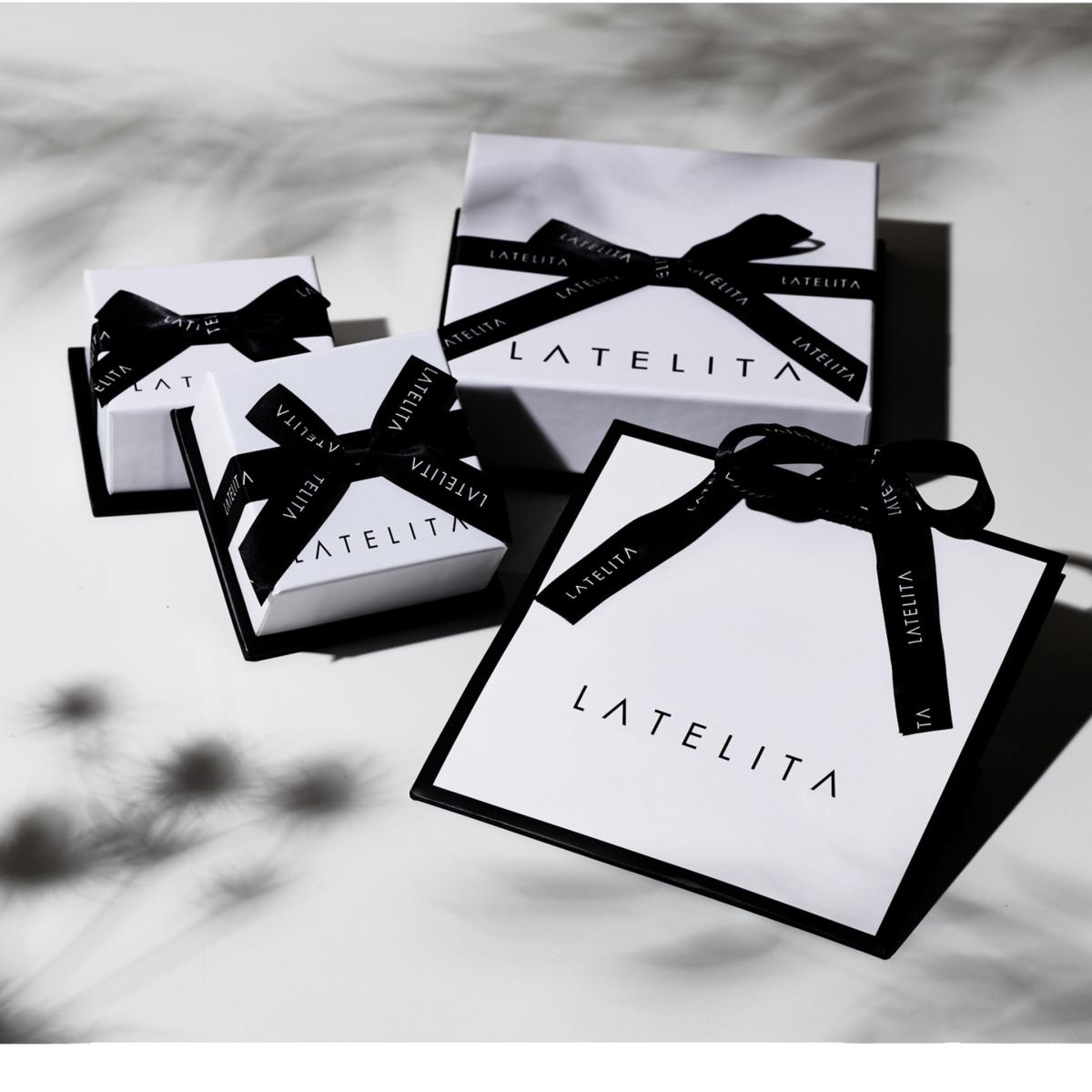 Women's White / Silver Cushion Cut Solitaire Earrings Silver | Latelita – image 4
