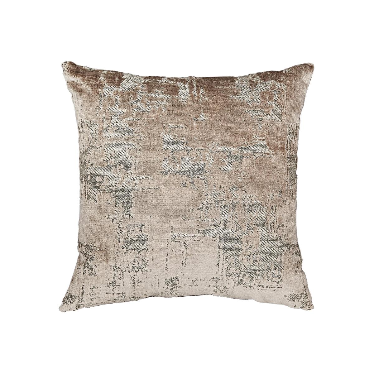 Pink / Purple / Silver Lodge Velvet Cushion One Size Fameed Khalique Ltd – image 1