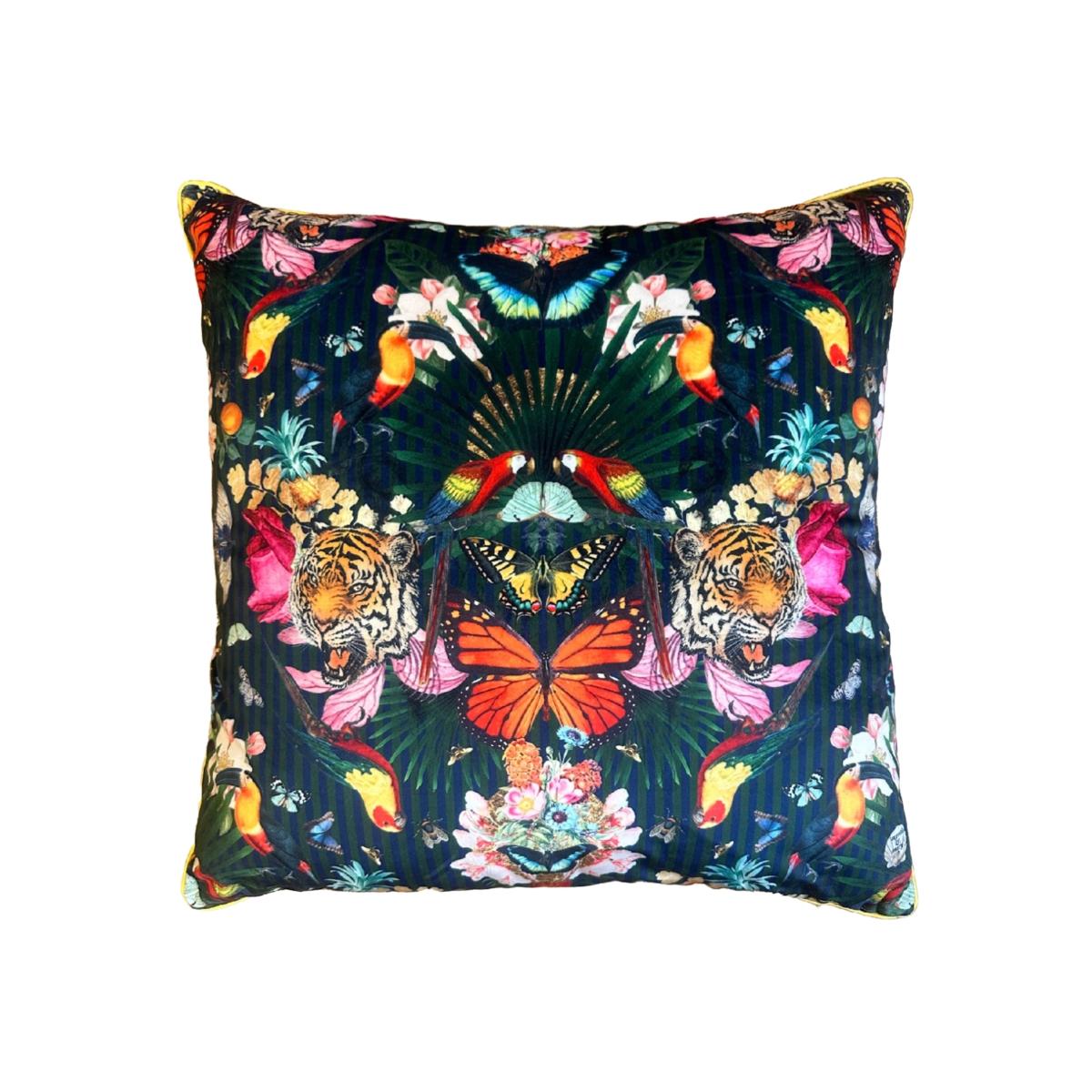 Black Paradise Lost Night - Luxury Velvet Cushion One Size Myrtle & Mary – image 1