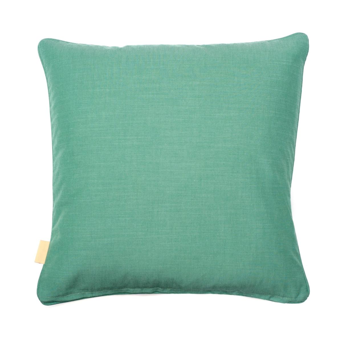 Blue / Neutrals / Brown Duck-Egg Bouquet Velvet Cushion Susi Bellamy – image 4