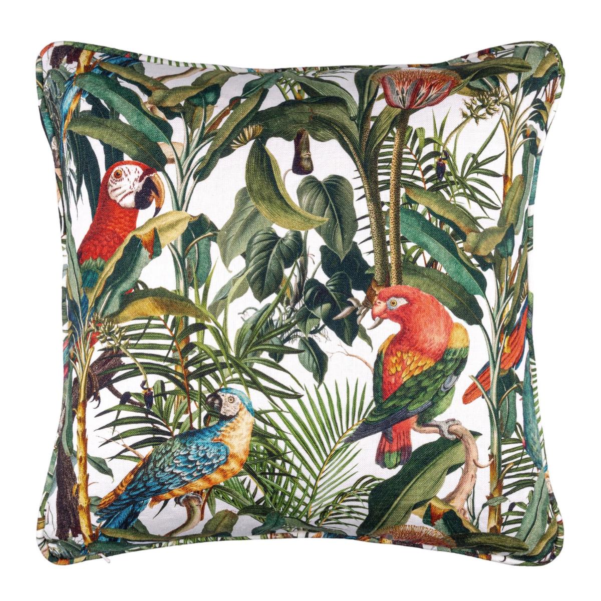Yellow / Orange / White Wandering The Sea Linen Square Cushion Mindthegap – image 2
