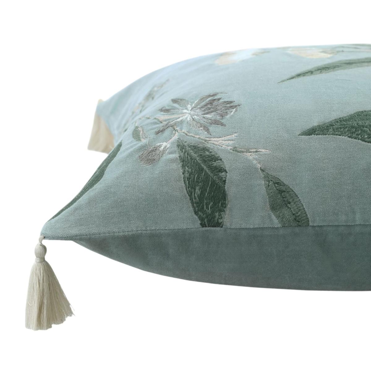 Green Kew Gardens Mimosa Cushion - Charcoal 50X50Cm Pure Table Top – image 2
