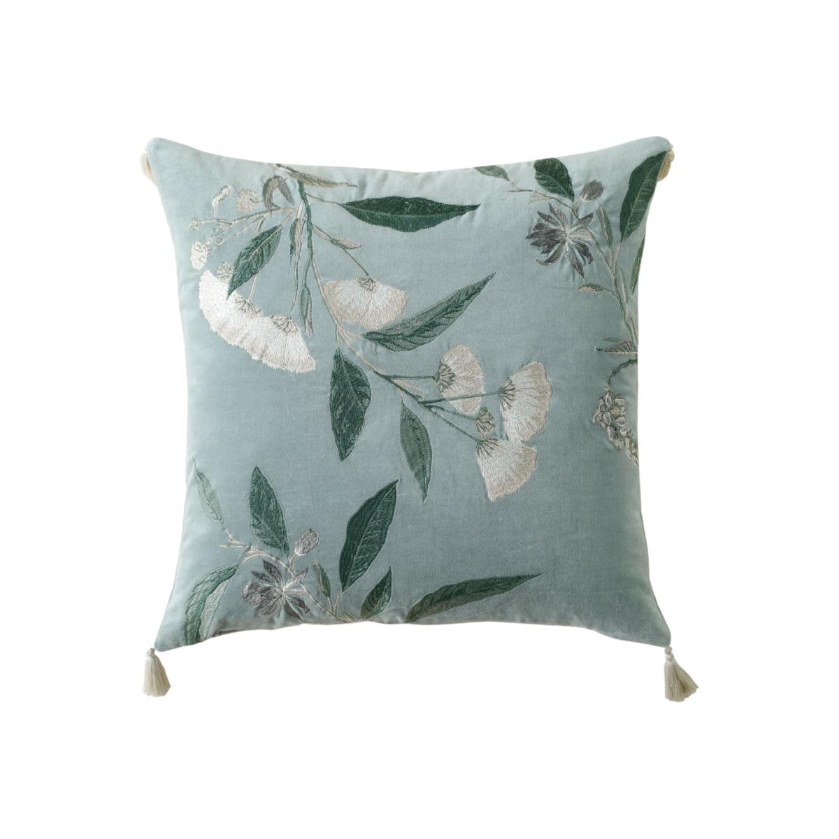 Green Kew Gardens Mimosa Cushion - Charcoal 50X50Cm Pure Table Top – image 1
