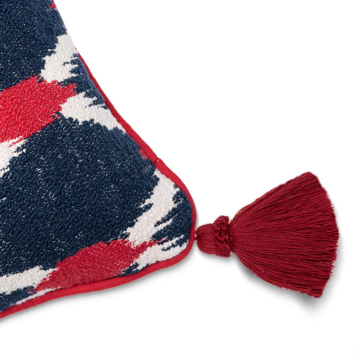 Blue / White / Red Seebensee Rectangular Cushion By Mindthegap – image 3