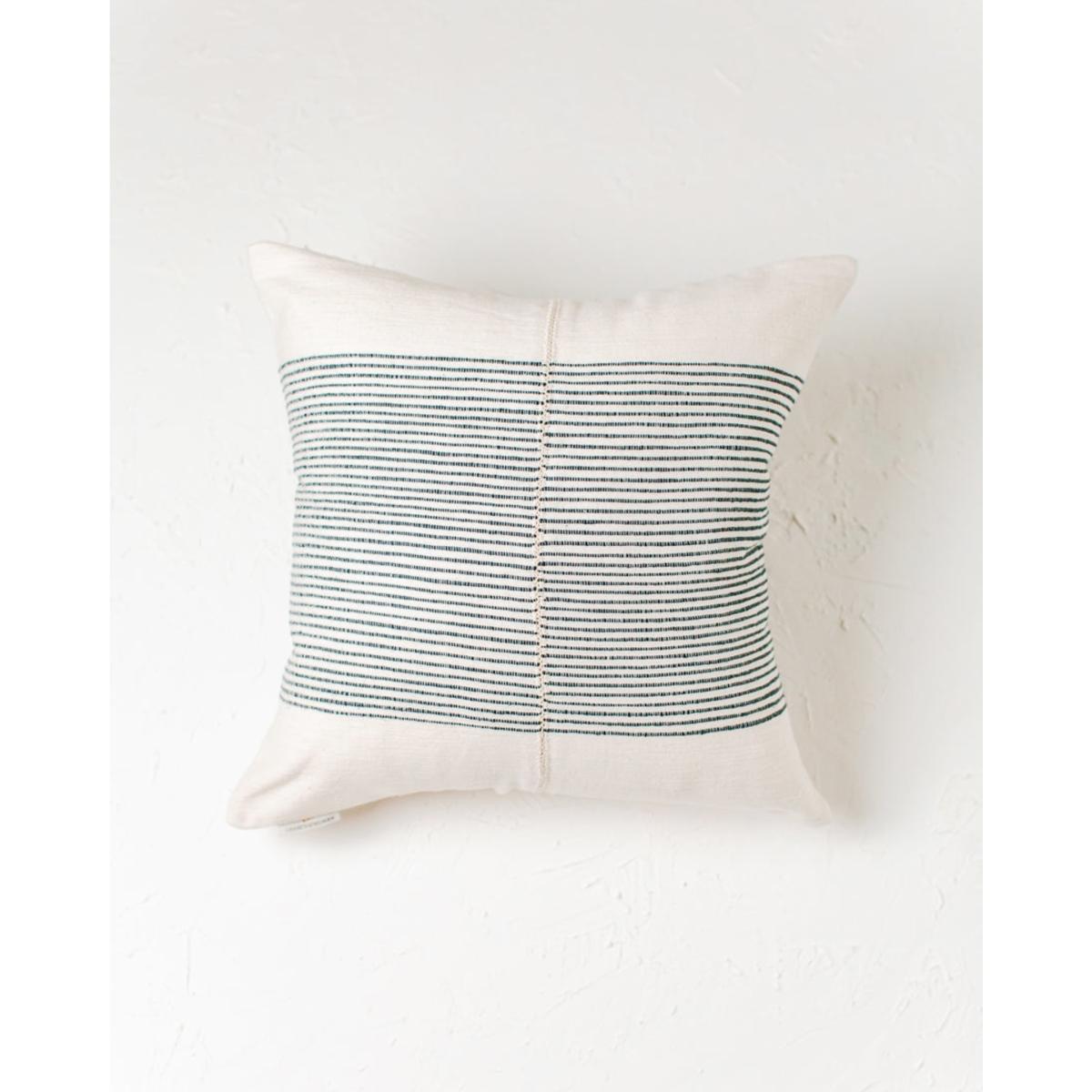 Blue / White Riviera Hand-Stitch Throw Pillow Navy Acacia Creations – image 5