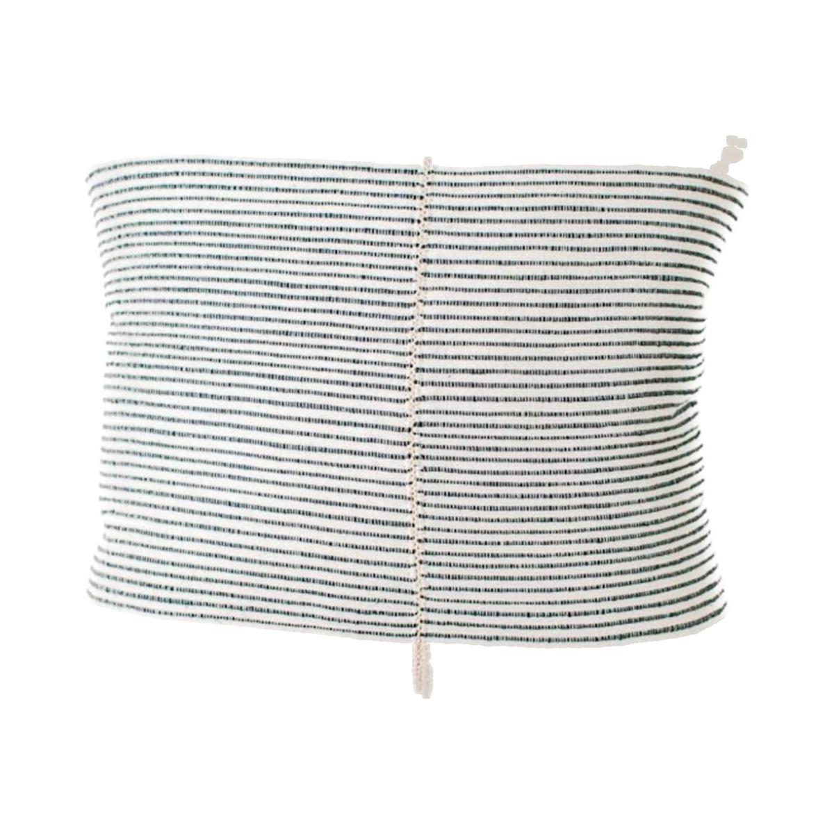 Blue / White Riviera Hand-Stitch Throw Pillow Navy Acacia Creations – image 1