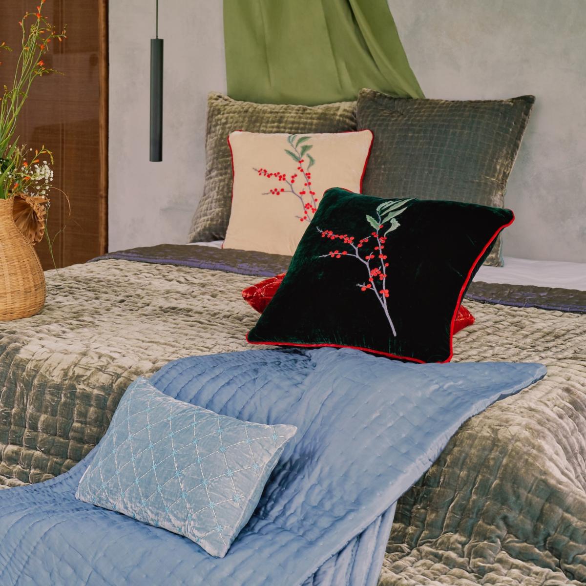 Hanoi Cushion - Dark Moss The Annam House – image 2