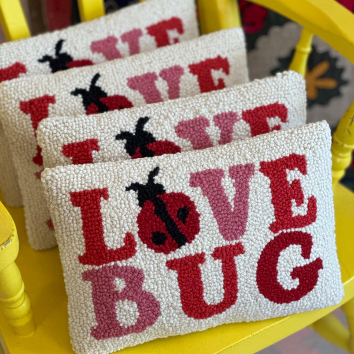Red Love Bug Knot Cushion Punica – image 2