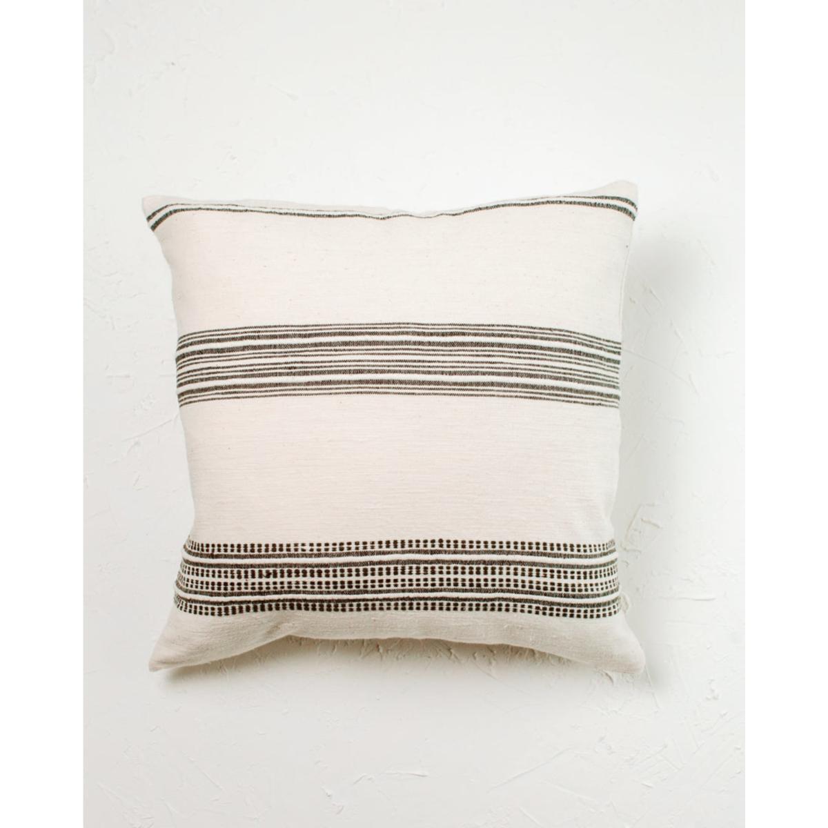 Grey / White Aden Throw Pillow Natural With Grey One Size Acacia Creations – image 6